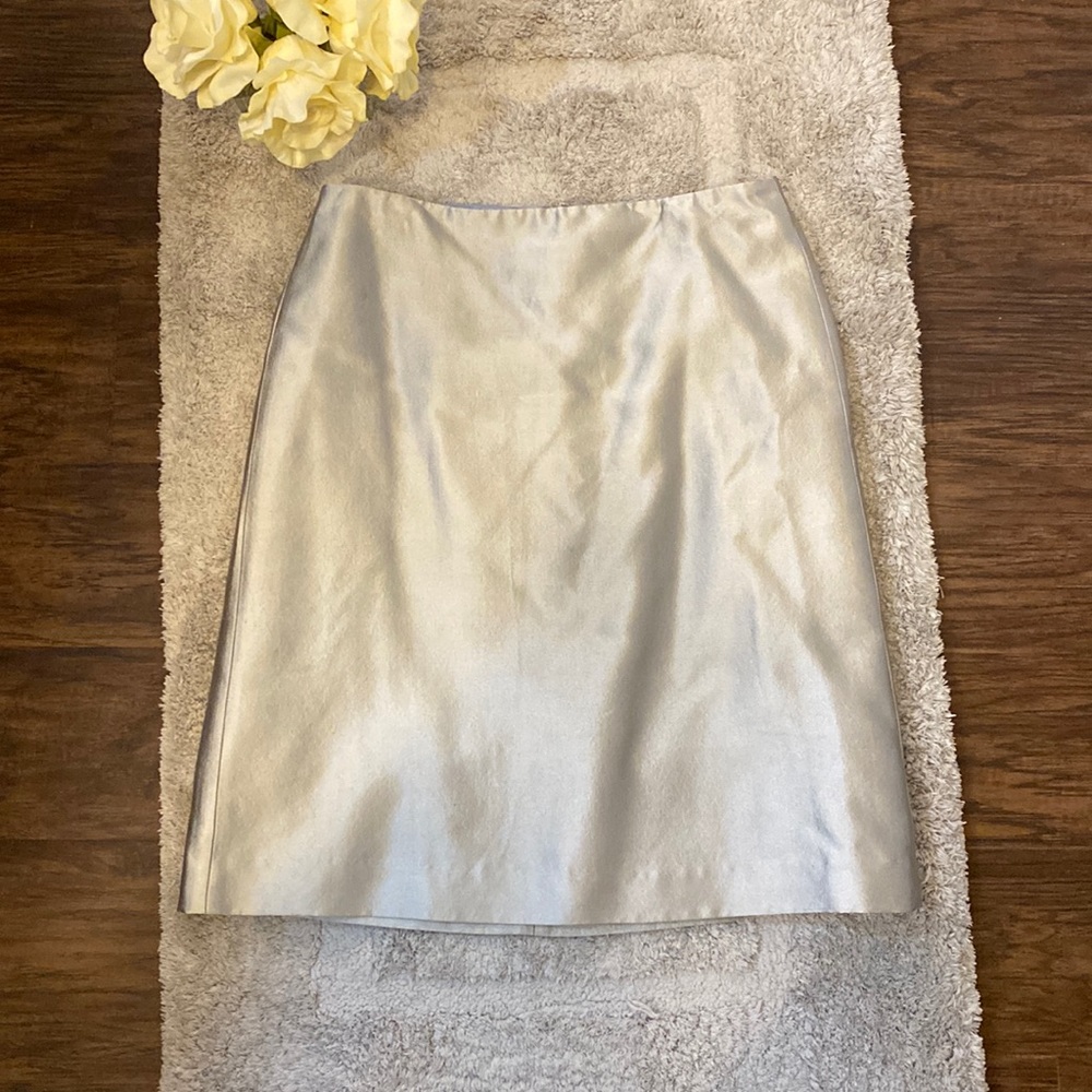 J. Crew Silver Skirt